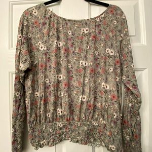 Floral American Eagle long sleeve shirt